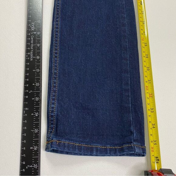 Levi's 502 Jeans Women's 25x26 Dark Denim Regular Taper Mid Rise Casual - Picture 6 of 11